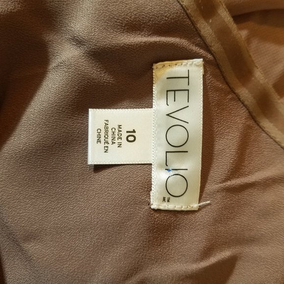 Tevolio one shoulder chiffon formal midi dress - Picture 6 of 7